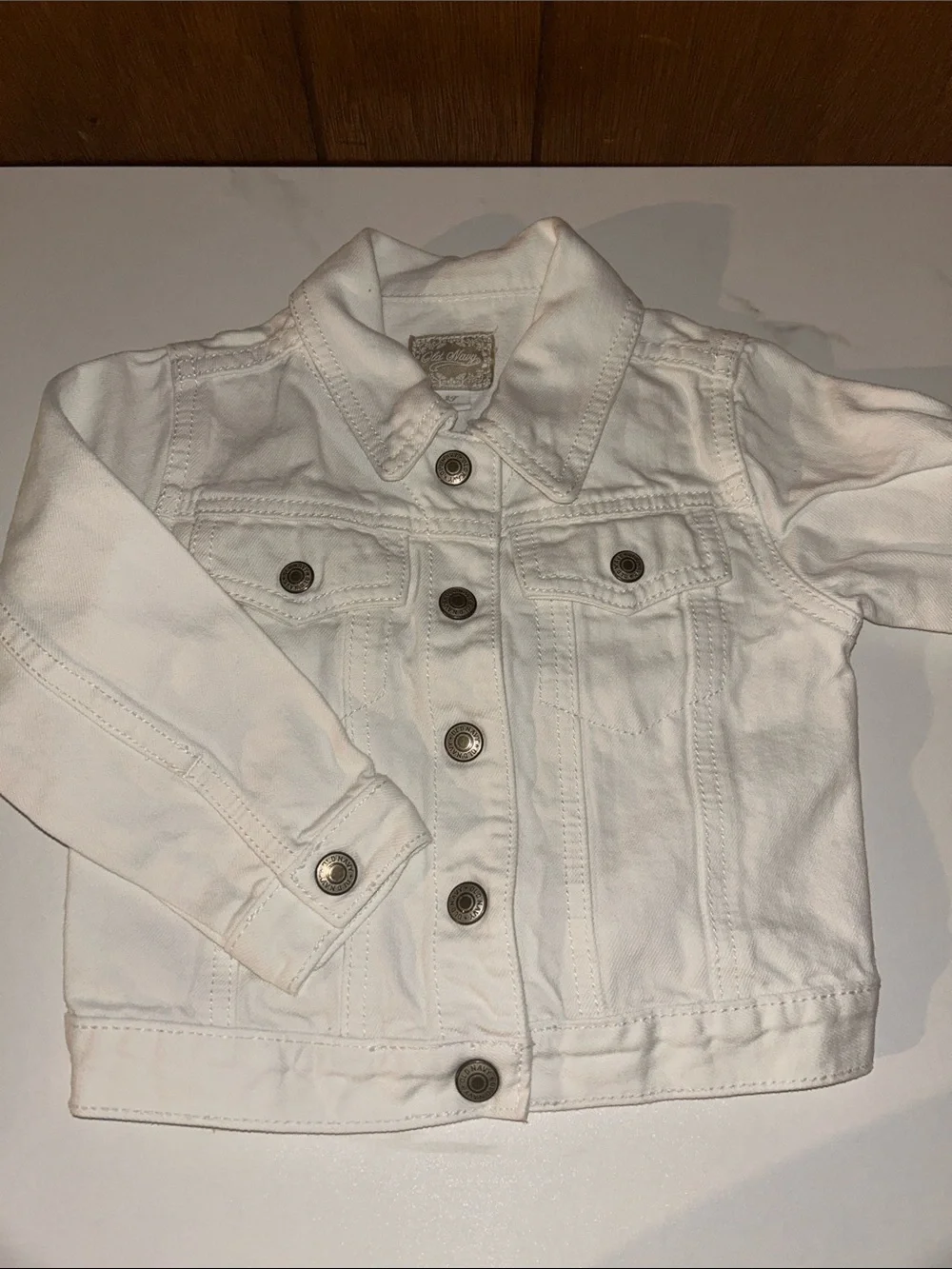 Vintage Old Navy | White Denim Jacket